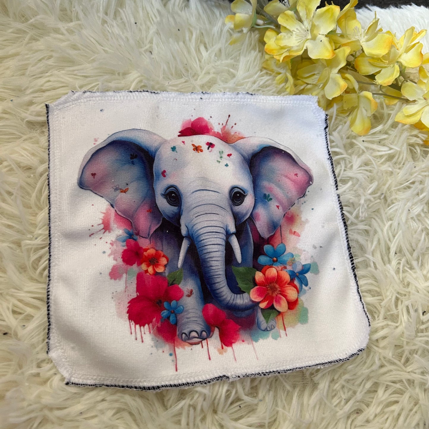Débarbouillette élephant