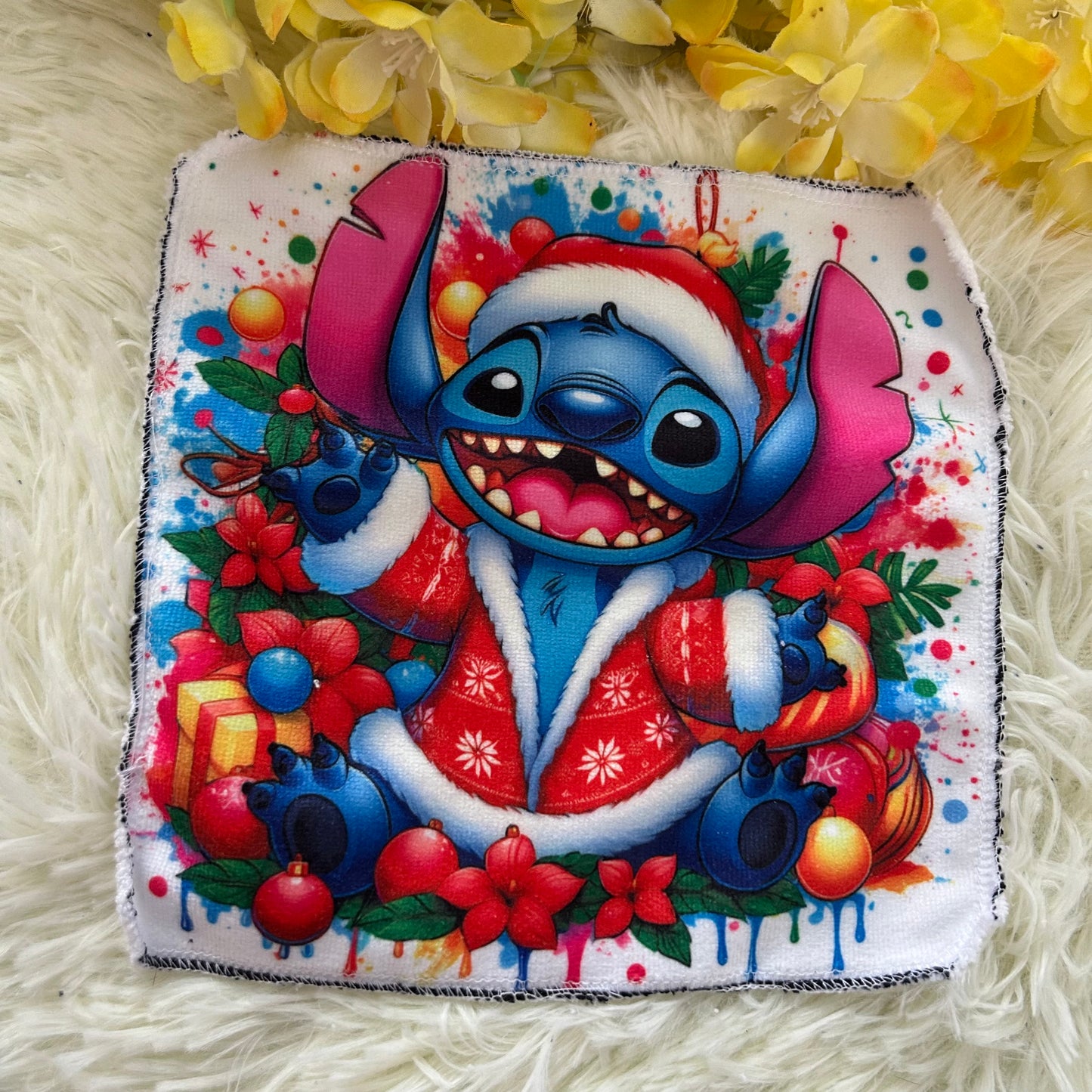 Debarbouillette extraterestre bleu noel