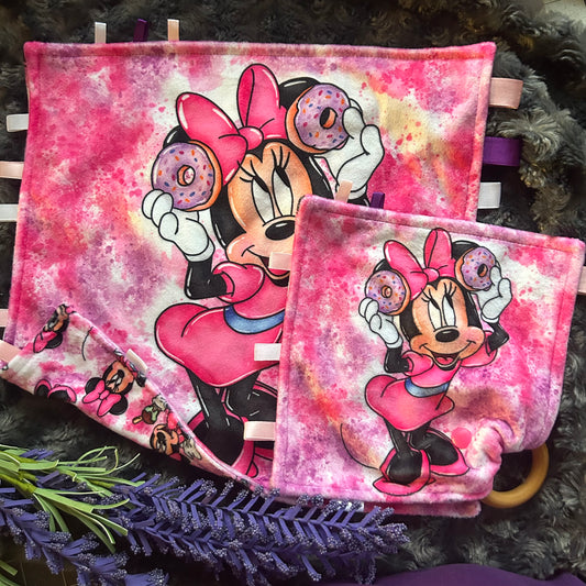 Doudou étiquette souris