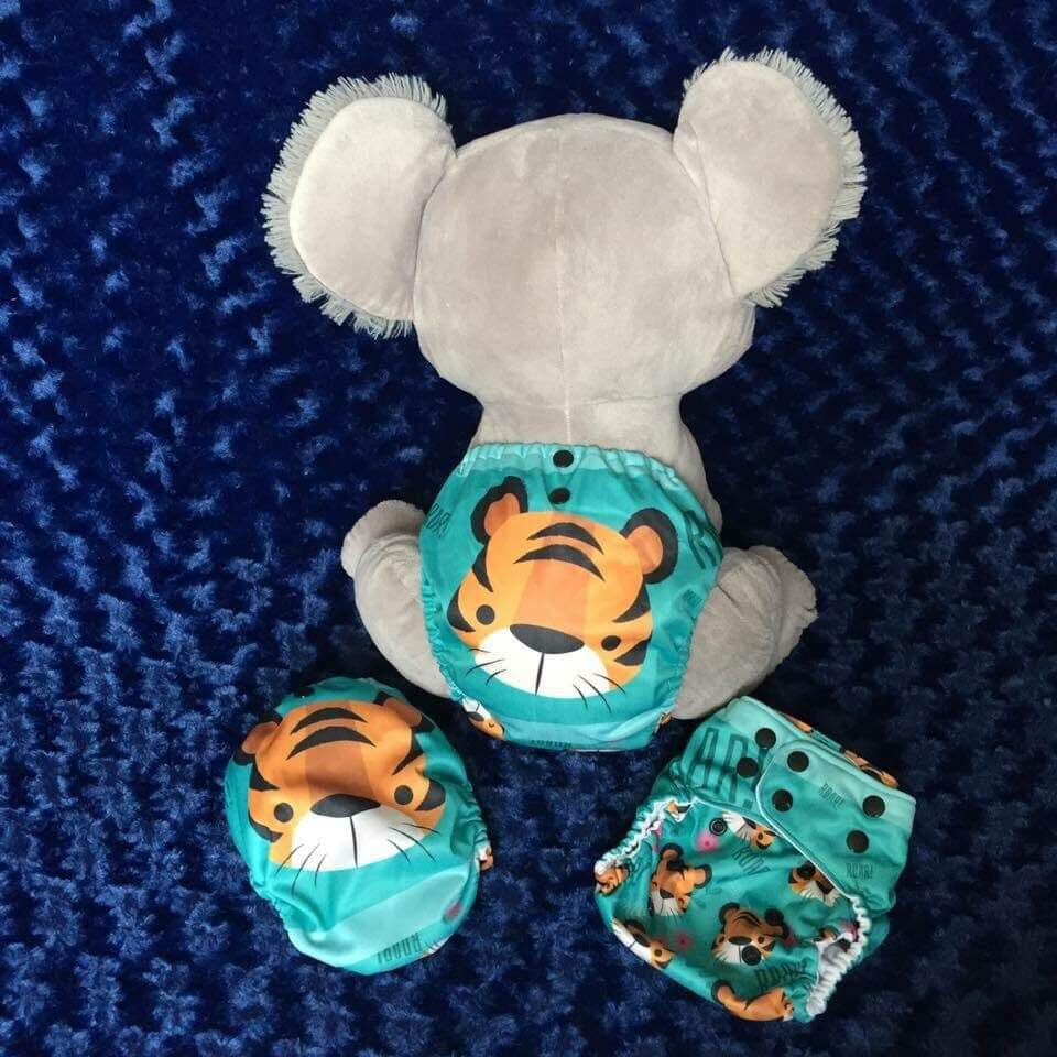 Couche lavable tigre