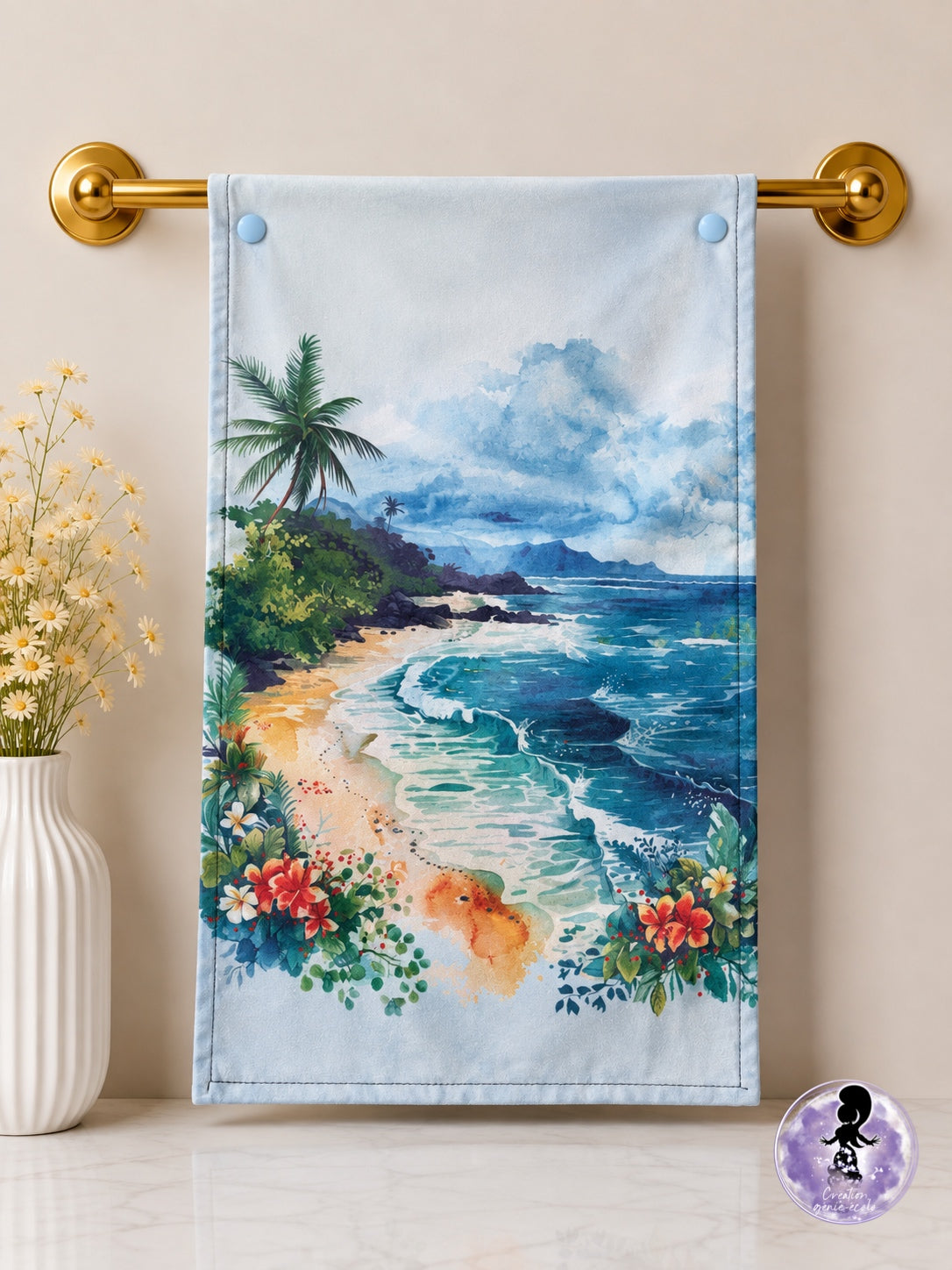 Serviette à main plage