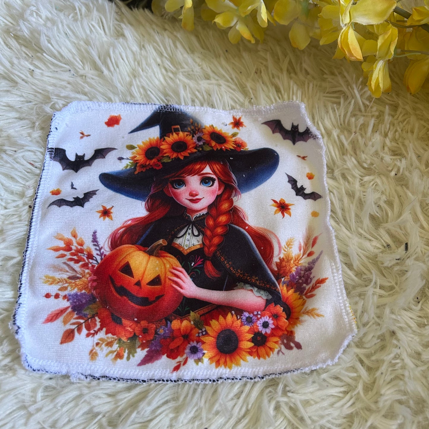 Débarbouillette princesse Halloween