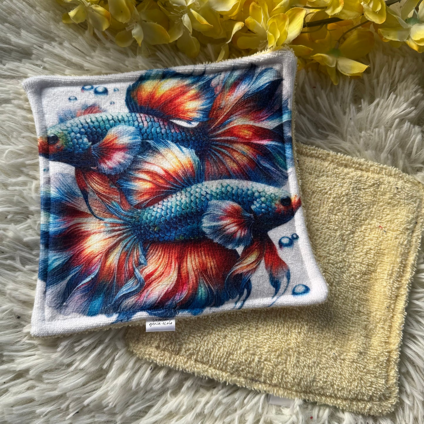 Débarbouillette premium poisson
