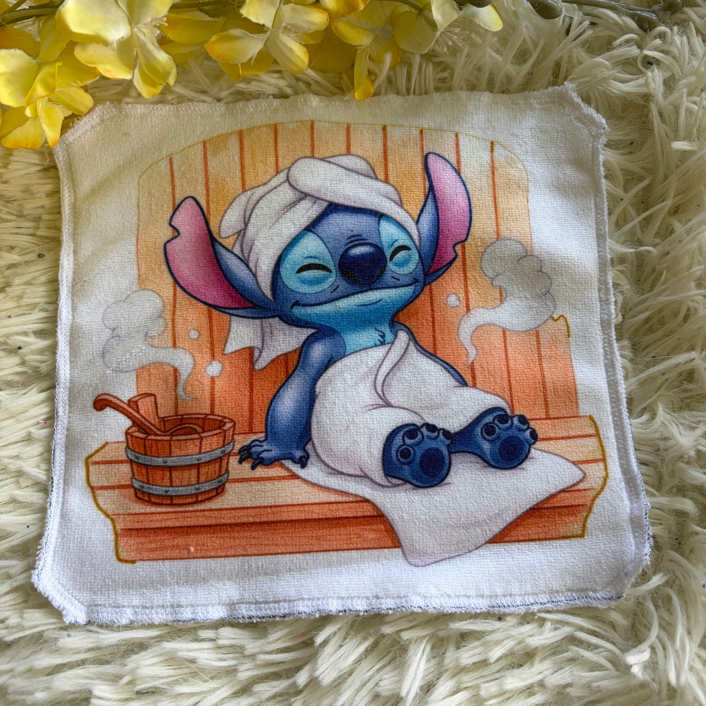 Débarbouillette extraterrestre bleu spa