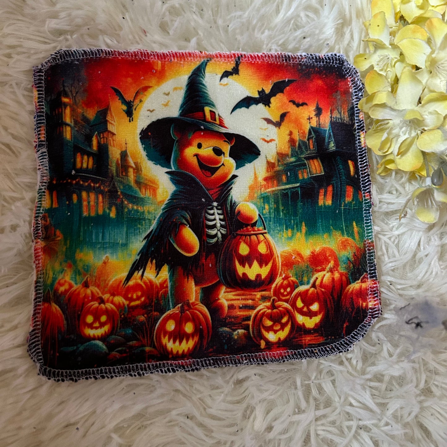 Débarbouillette personnage Halloween