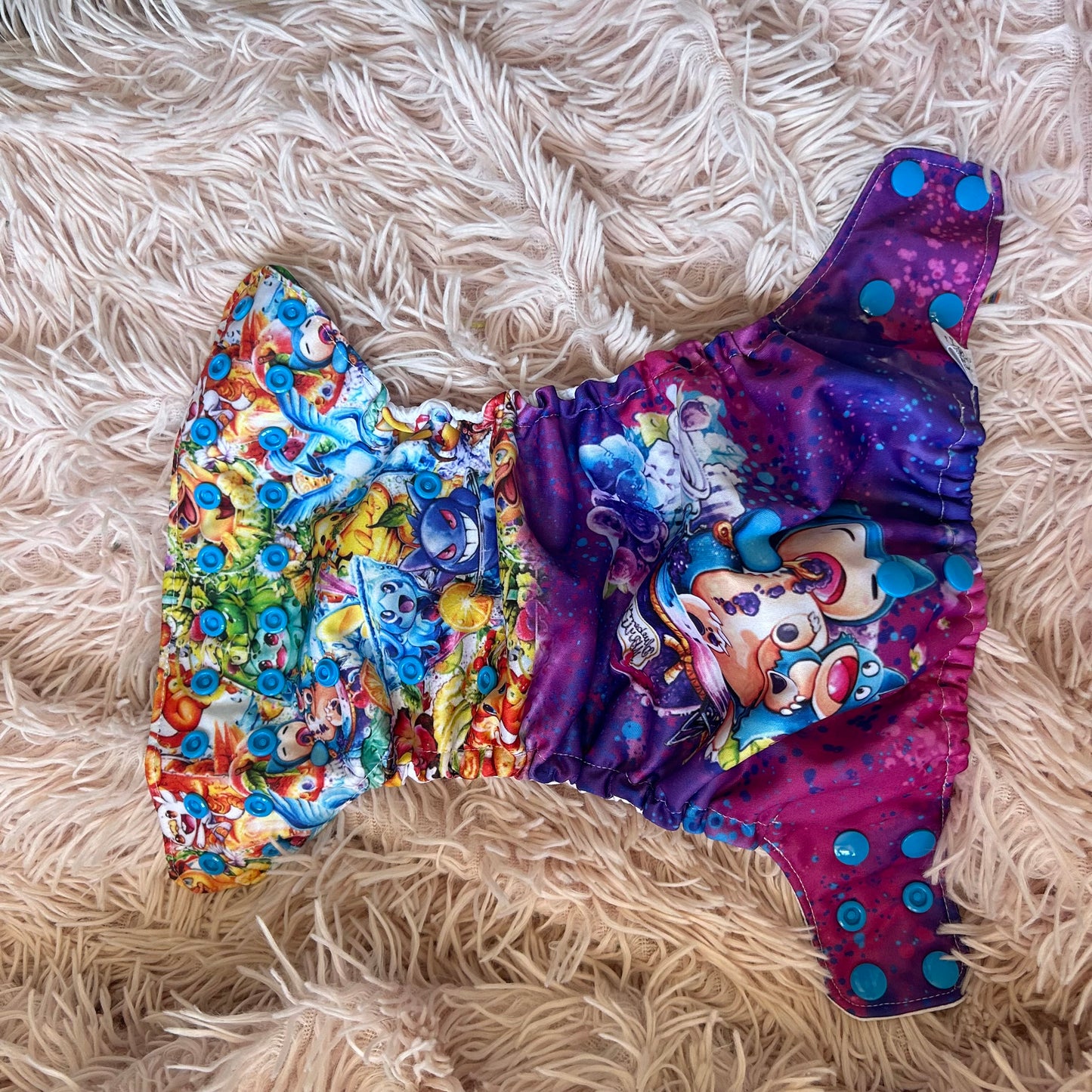 Couche lavable personnage