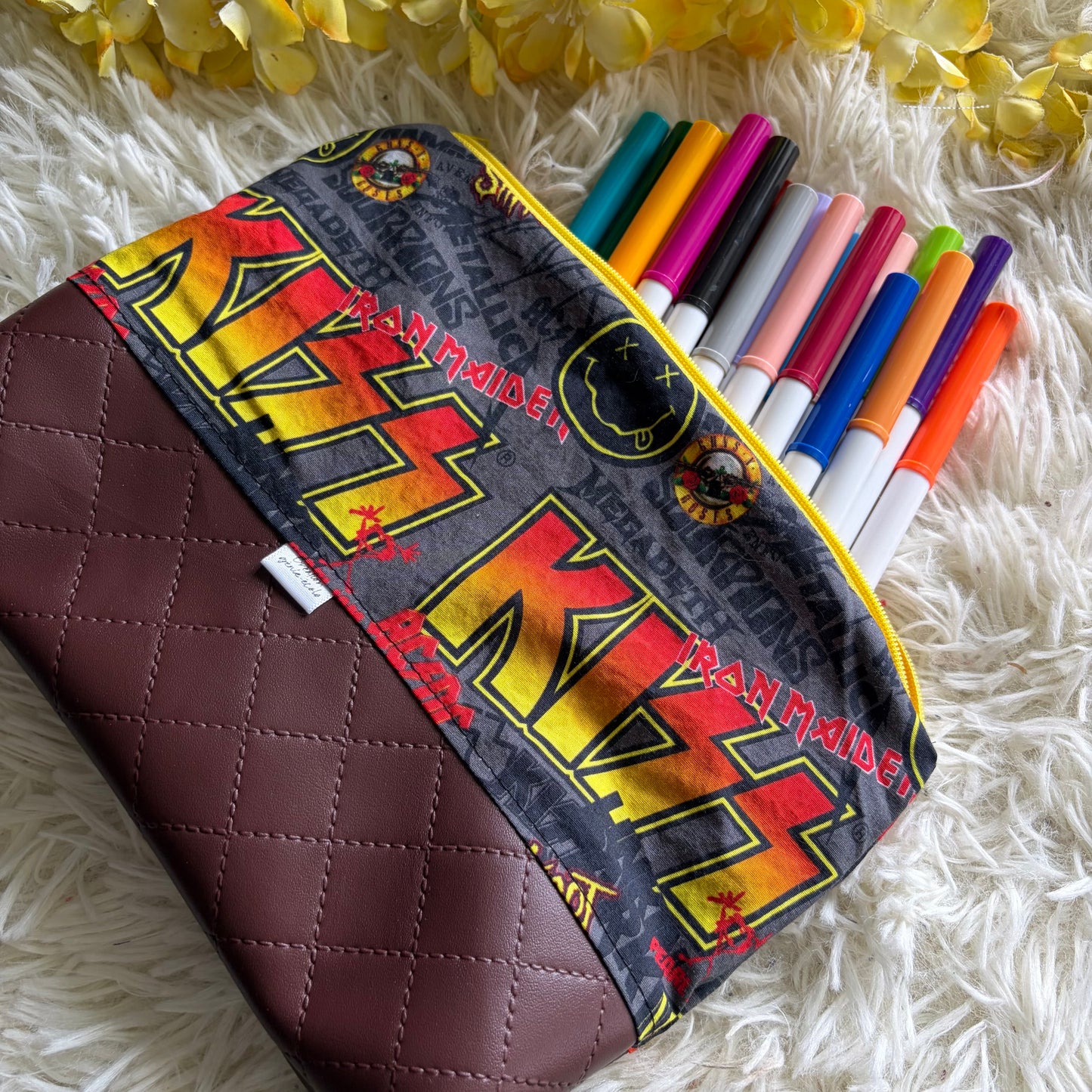 Trousse de crayon / maquillage rockband