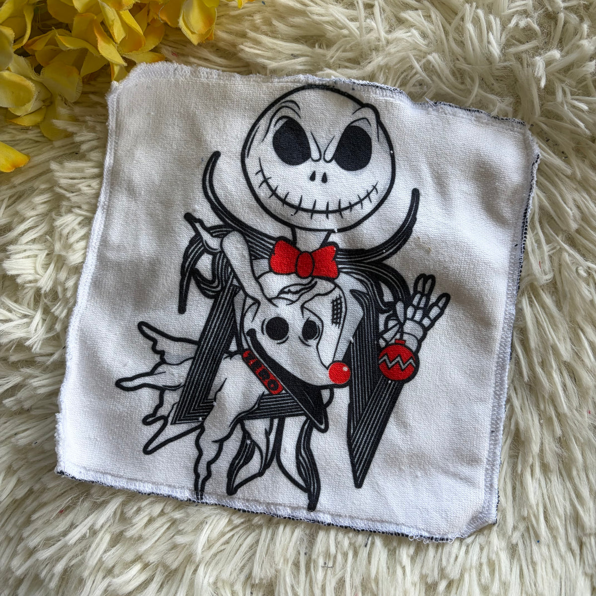 Débarbouillette personnage Halloween jack