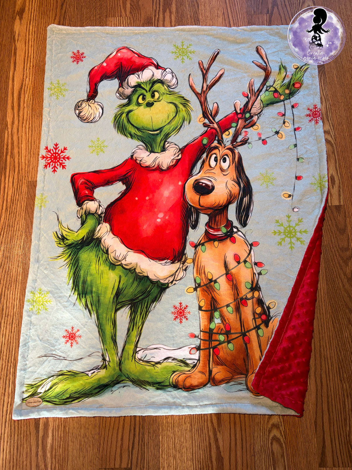 Doudou 30x40 grincheux noel