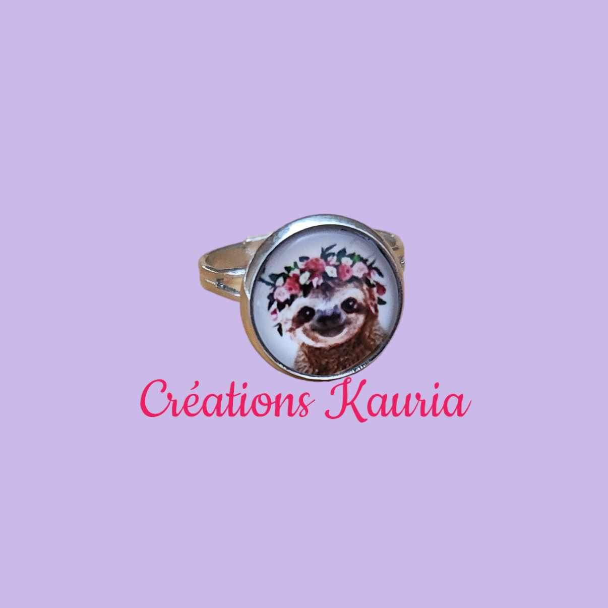 Bague ajustable paresseux Kauria