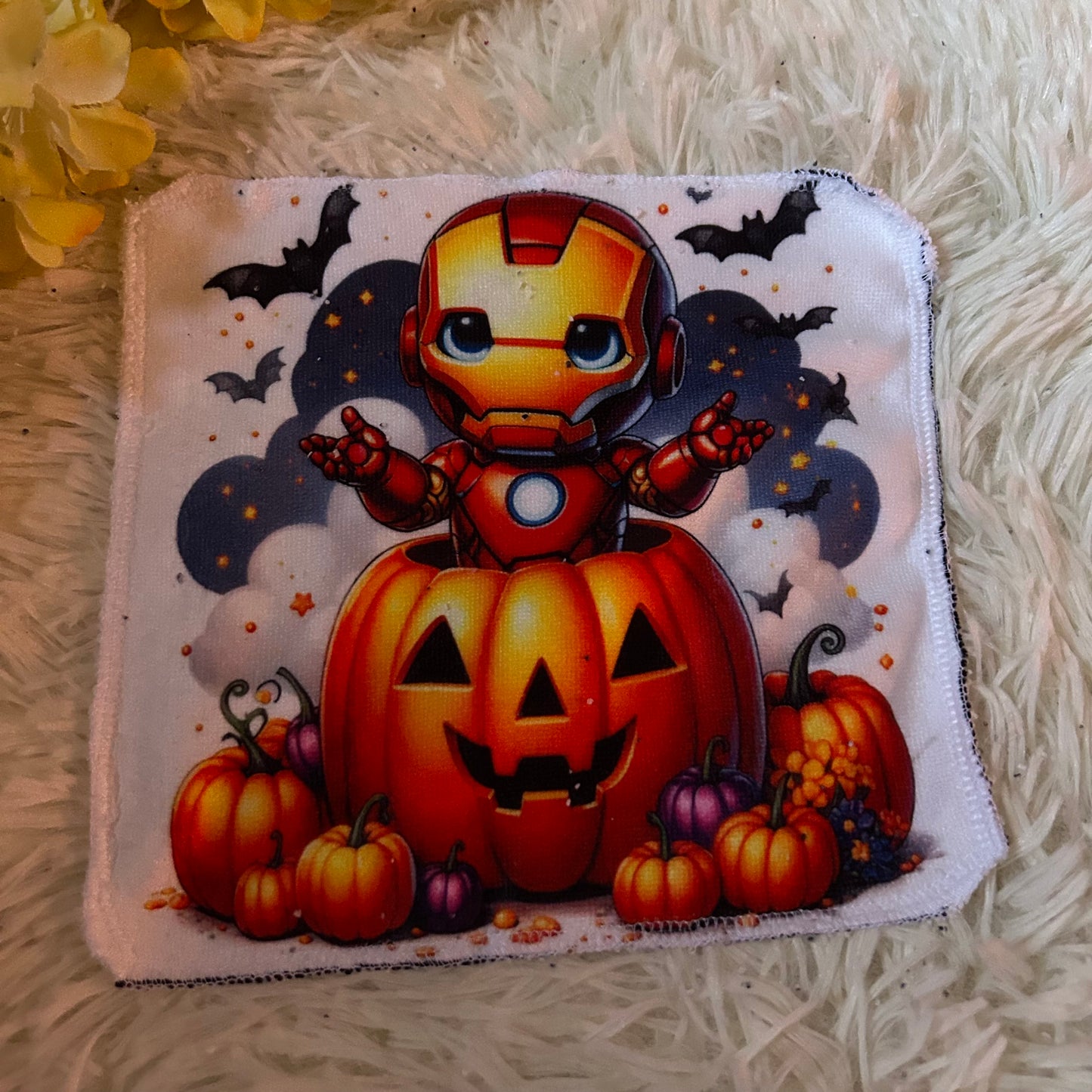 Débarbouillette personnage Halloween