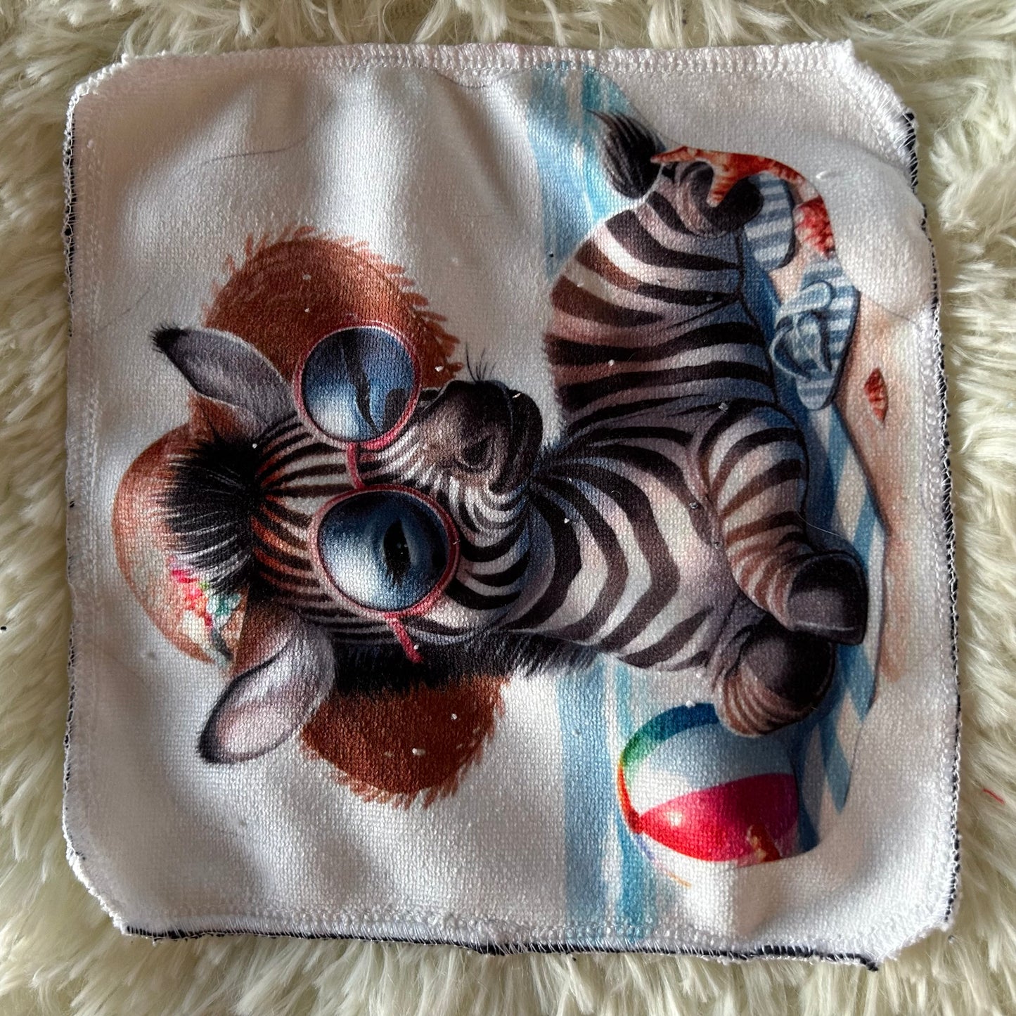 Débarbouillette zebre