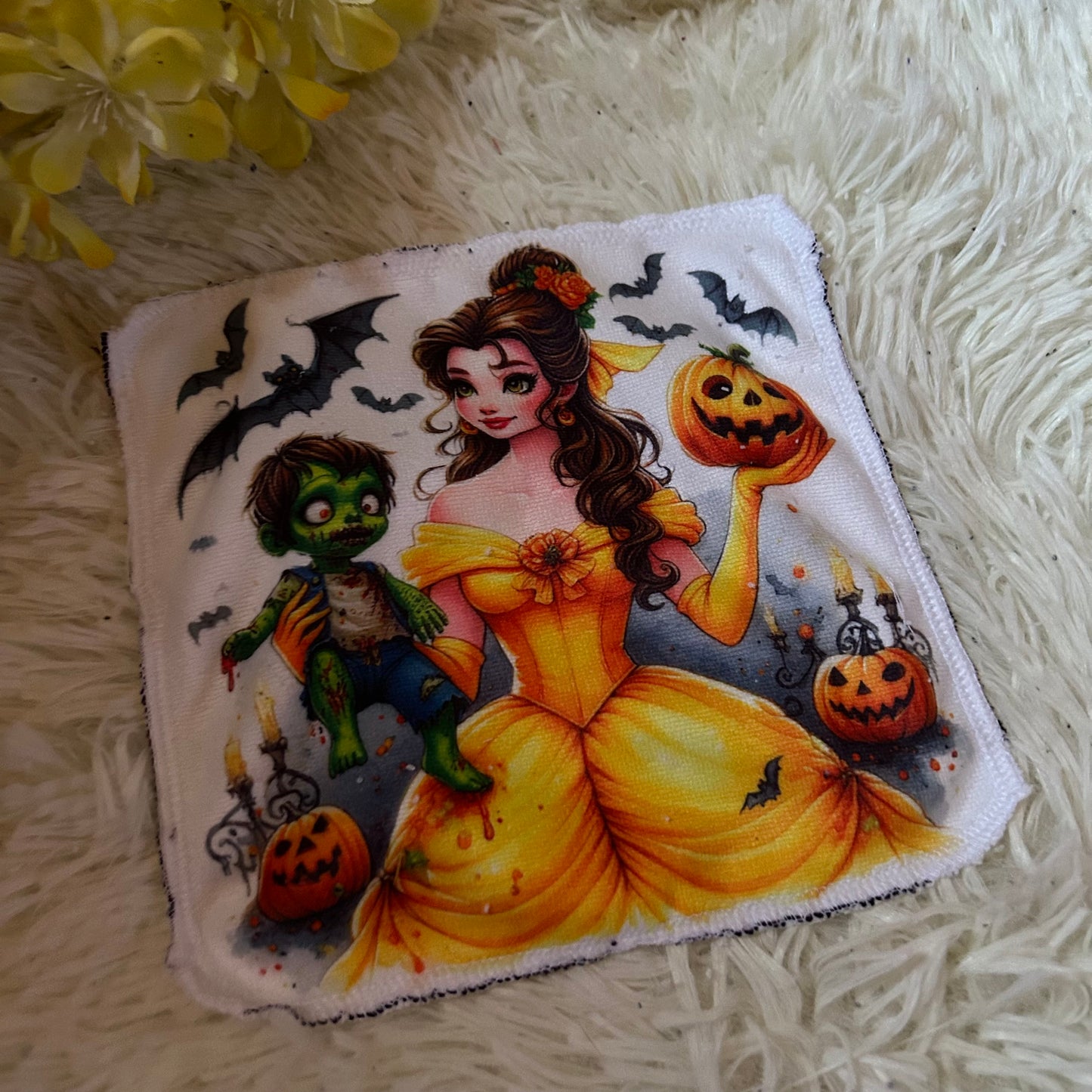 Débarbouillette personnage Halloween