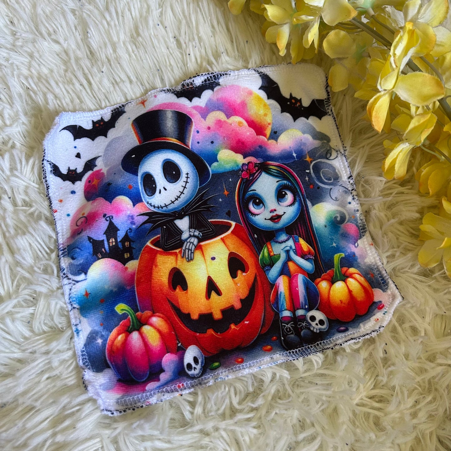 Débarbouillette personnage Halloween noel