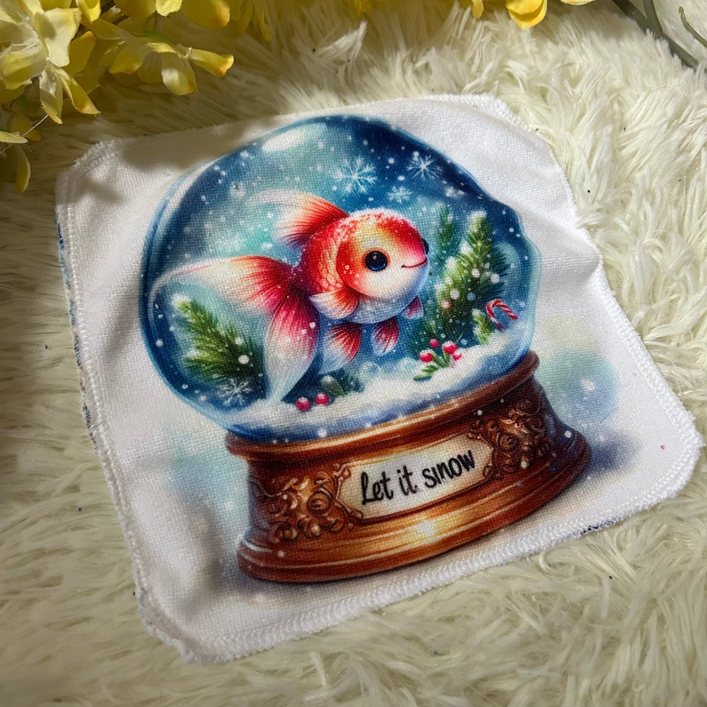 Débarbouillette animaux hivers