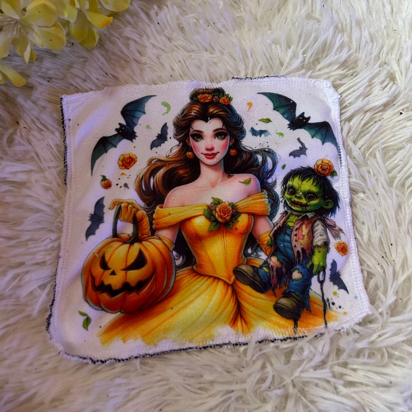 Débarbouillette personnage Halloween