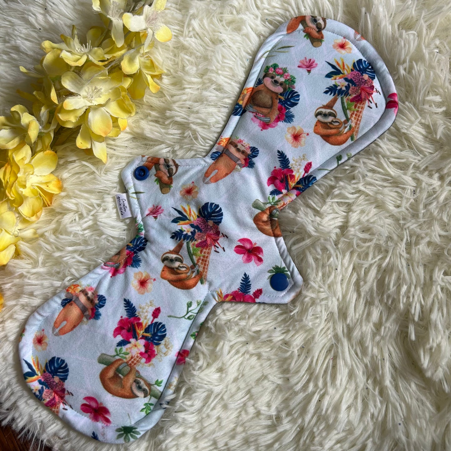 Serviette hygiénique 13” paresseux