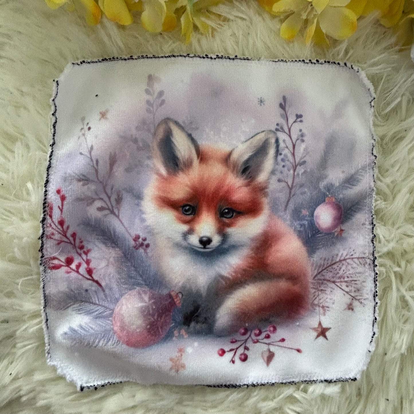 Debarbouillette renard Noël