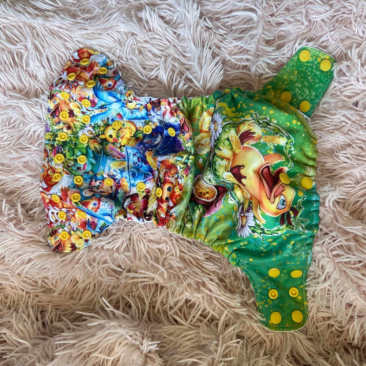 Couche lavable personnage