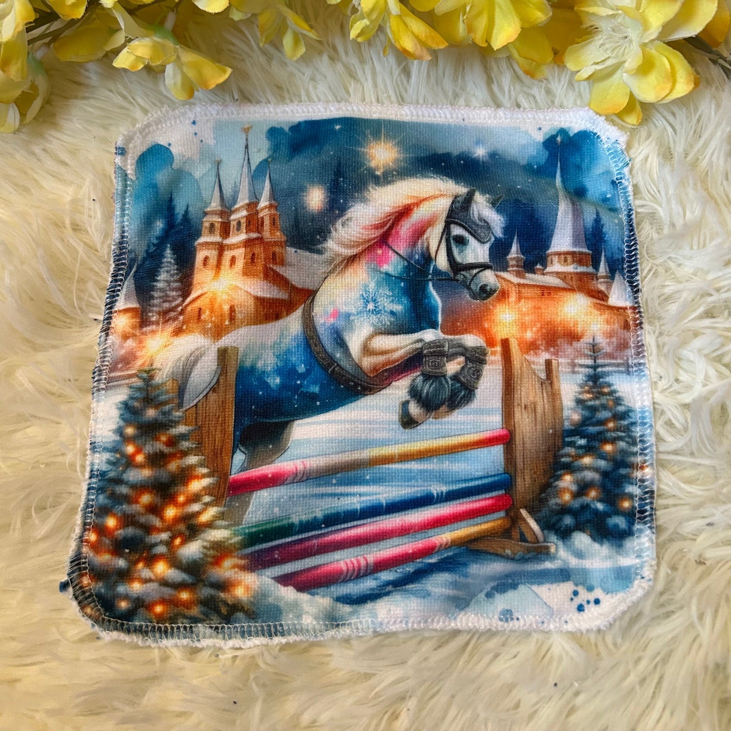 Débarbouillette cheval hivers