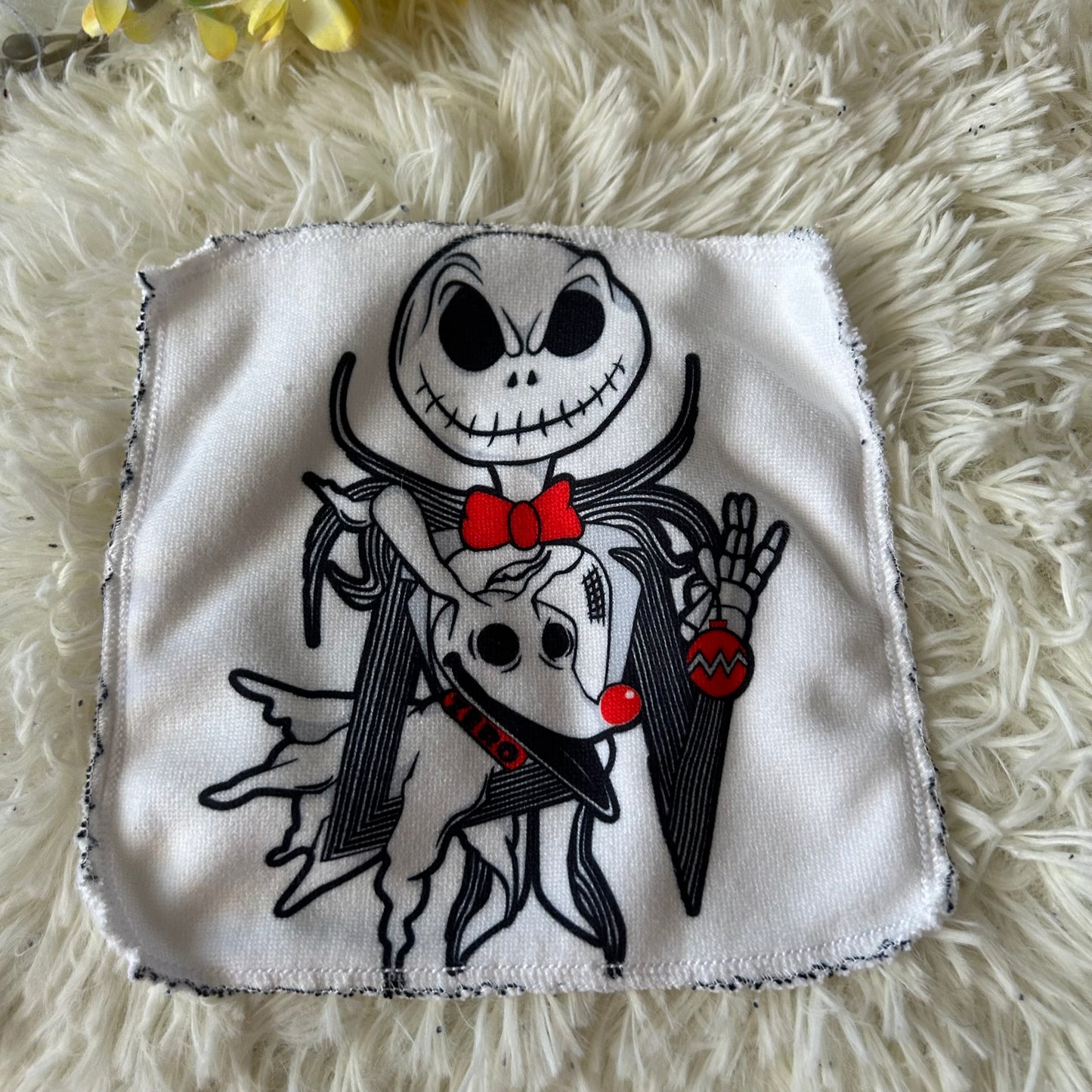 Debarbouillette squelette halloween