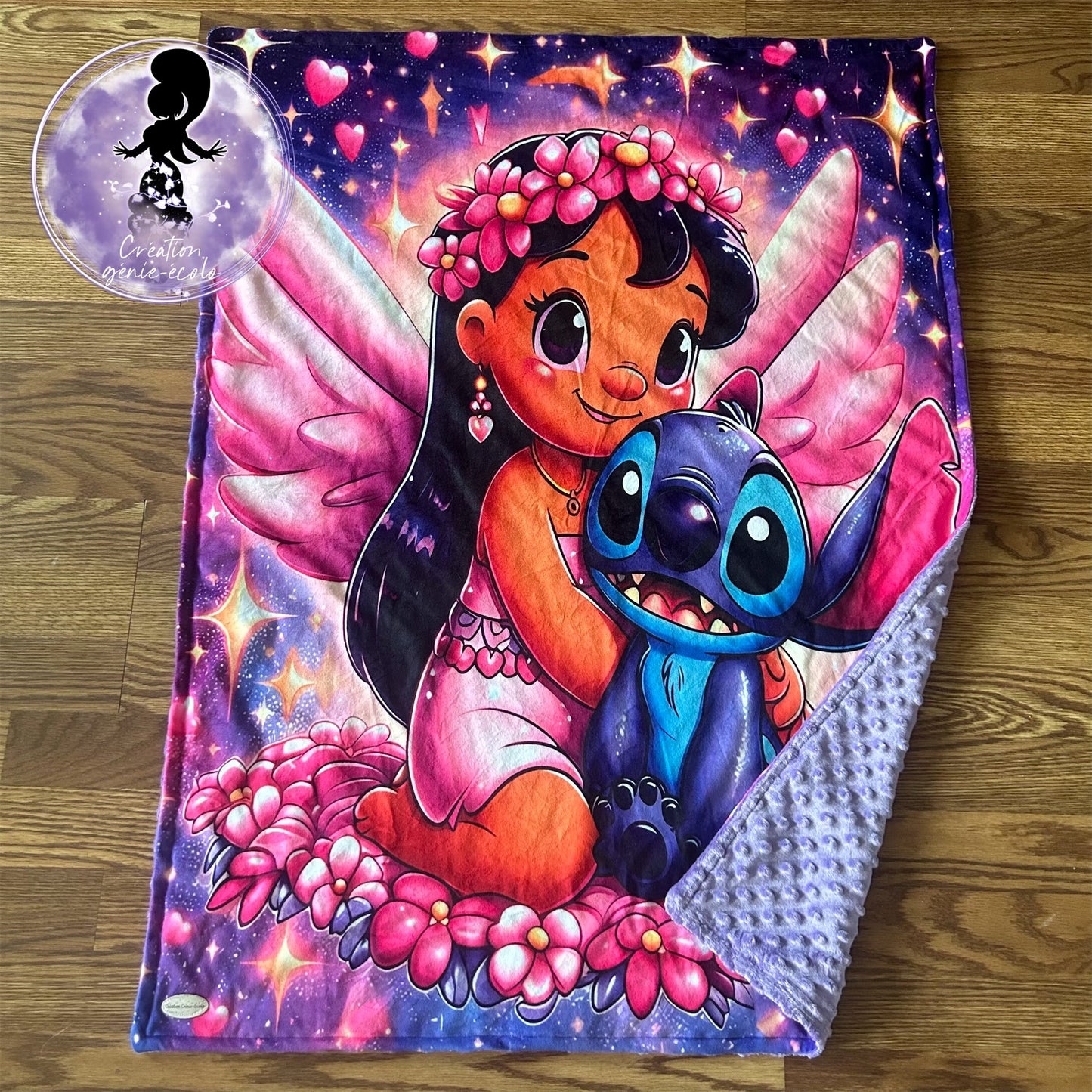 Doudou 30x40 extraterrestre bleu