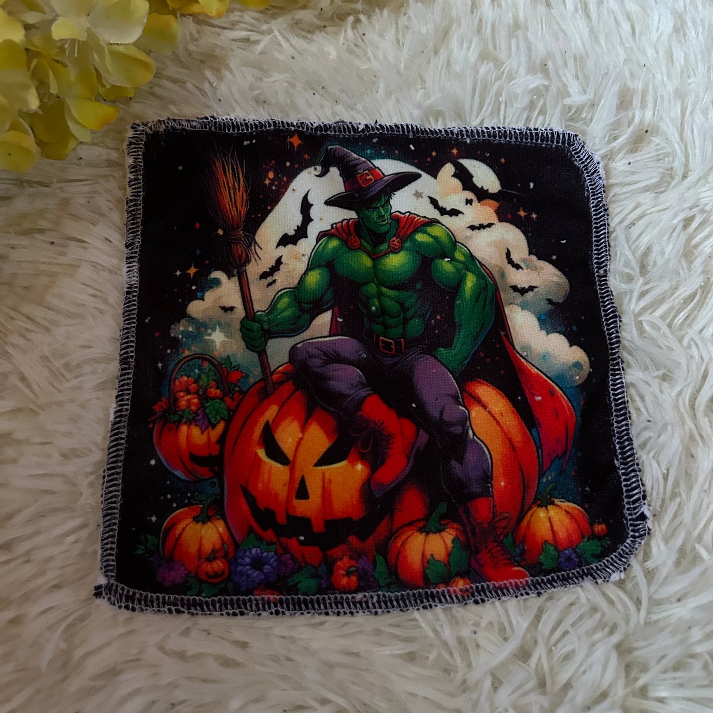 Débarbouillette personnage Halloween
