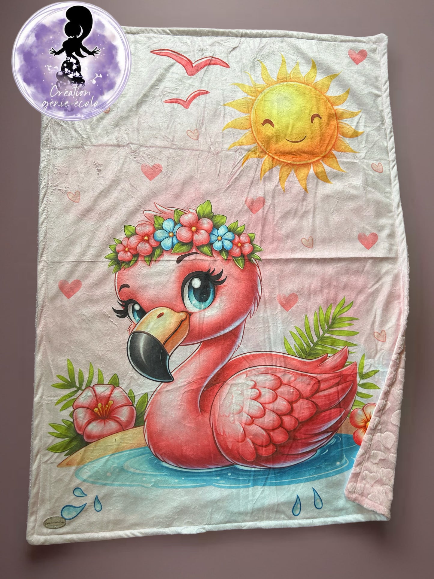 Doudou 30x40 flamant