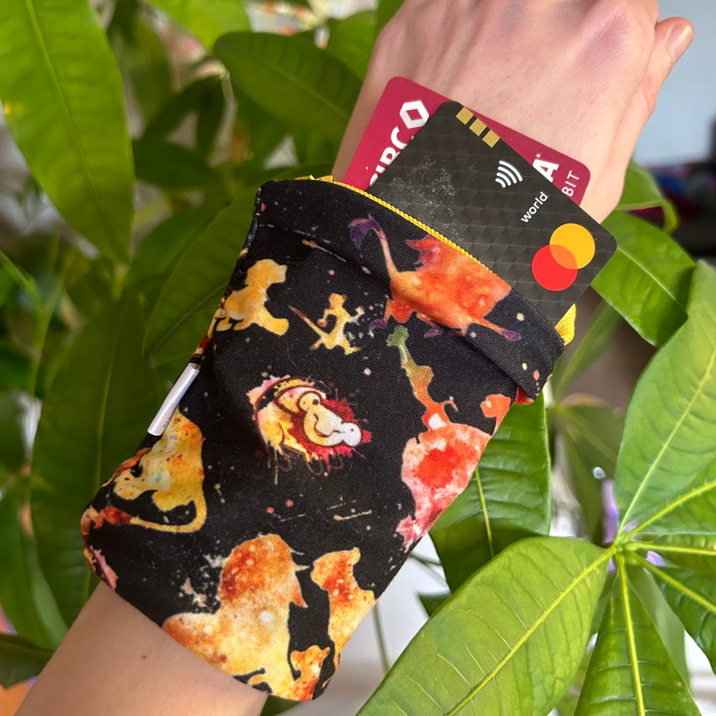 Portefeuille de poignet lion