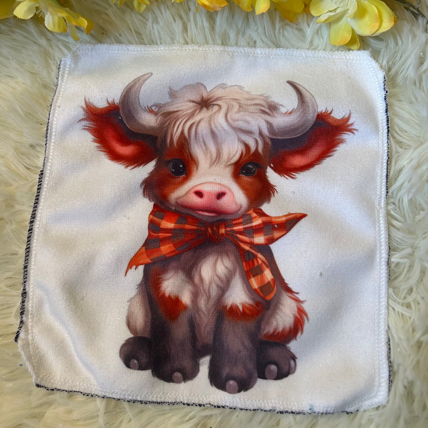 Débarbouillette vache