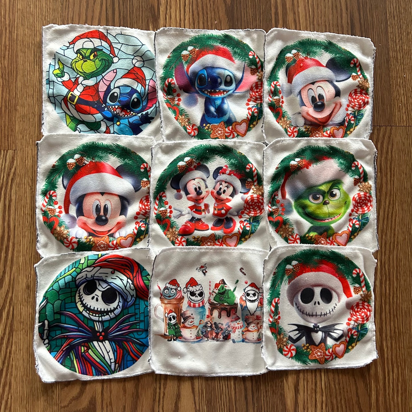 Débarbouillette personnage noel