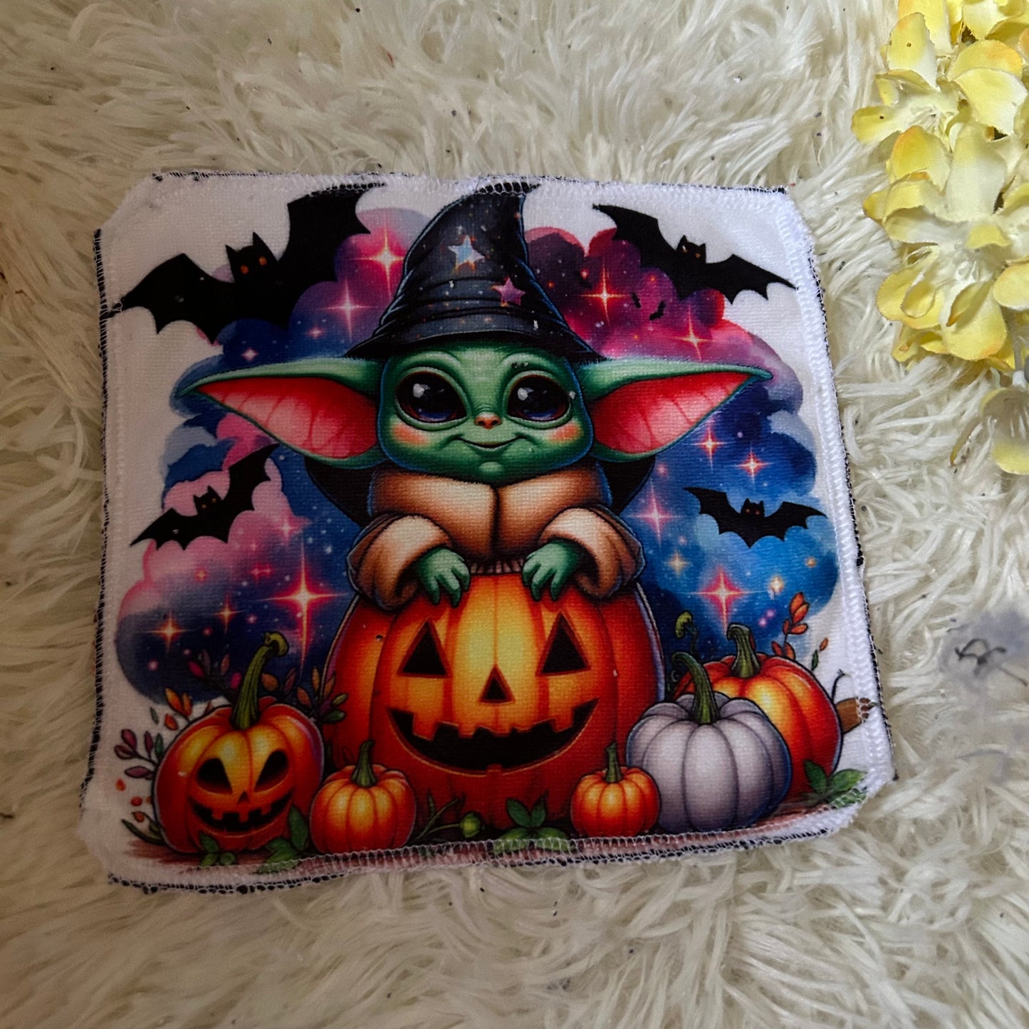Débarbouillette personnage Halloween