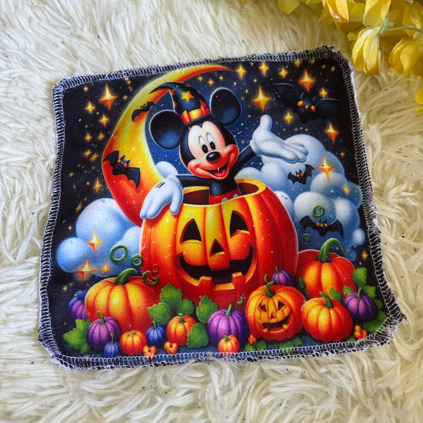Débarbouillette personnage Halloween