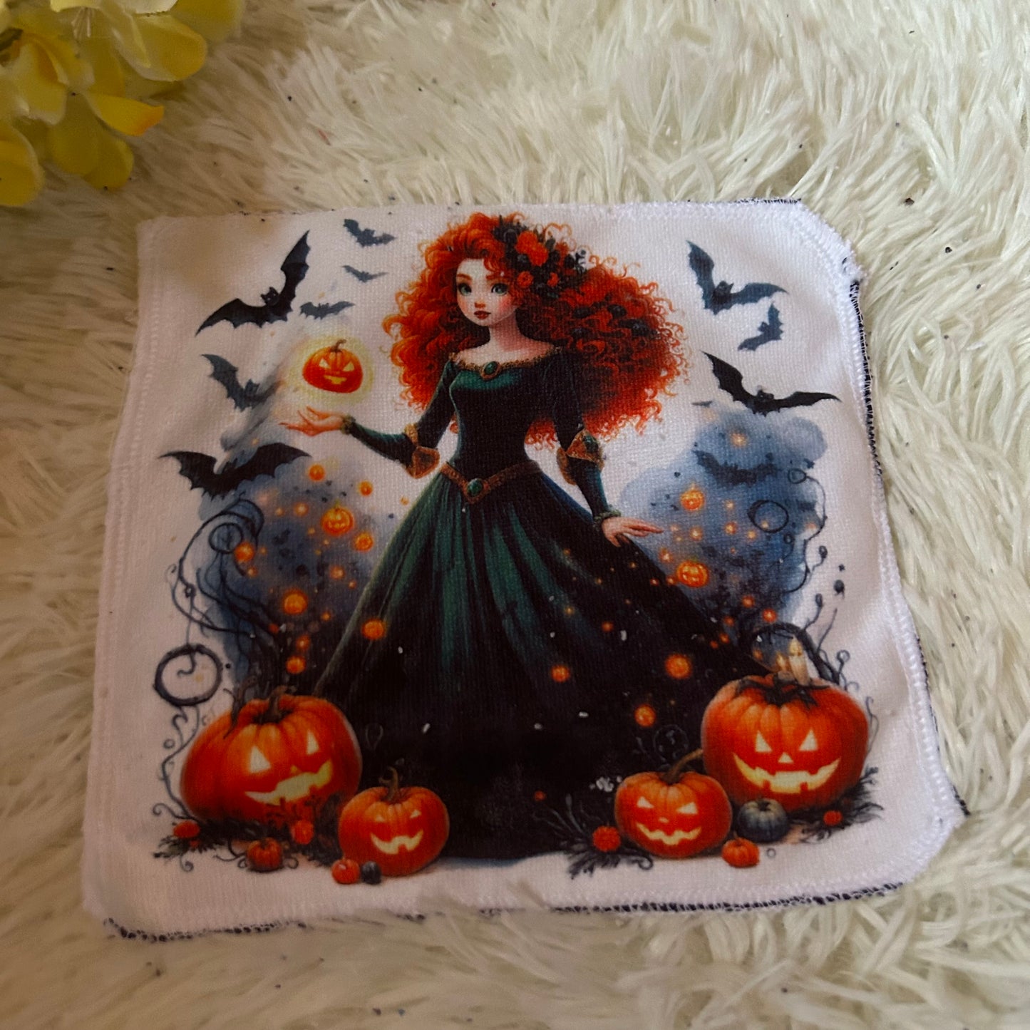 Débarbouillette personnage Halloween