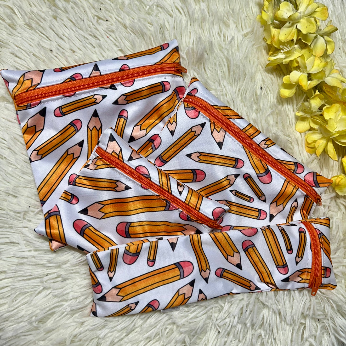 Kit sac à sandwich/collation/ustencile crayon