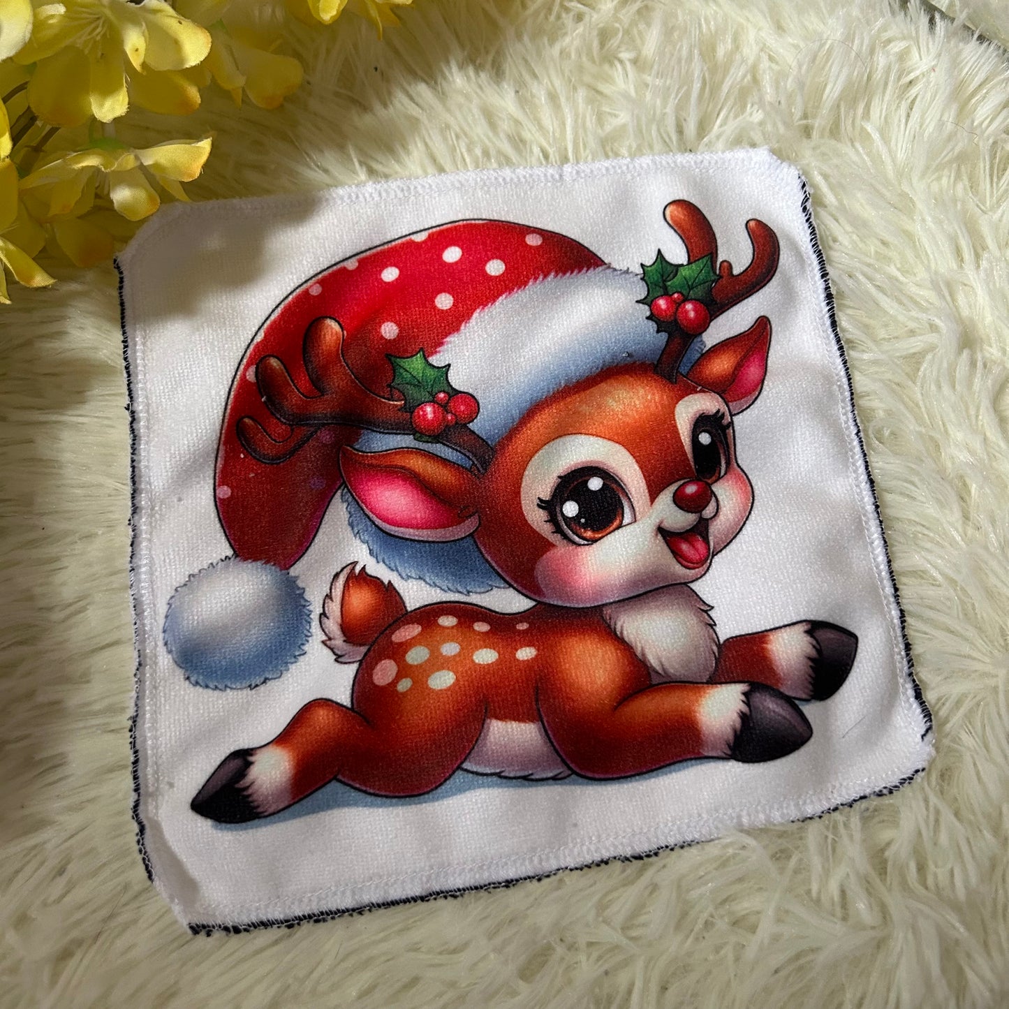 Debarbouillette renne noel