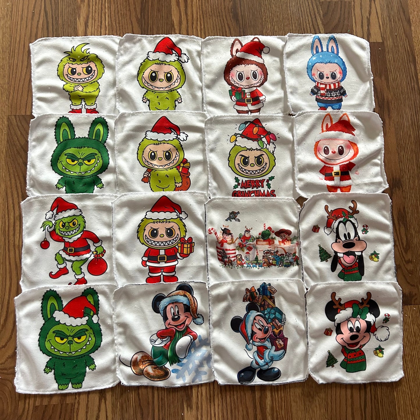 Débarbouillette personnage noel