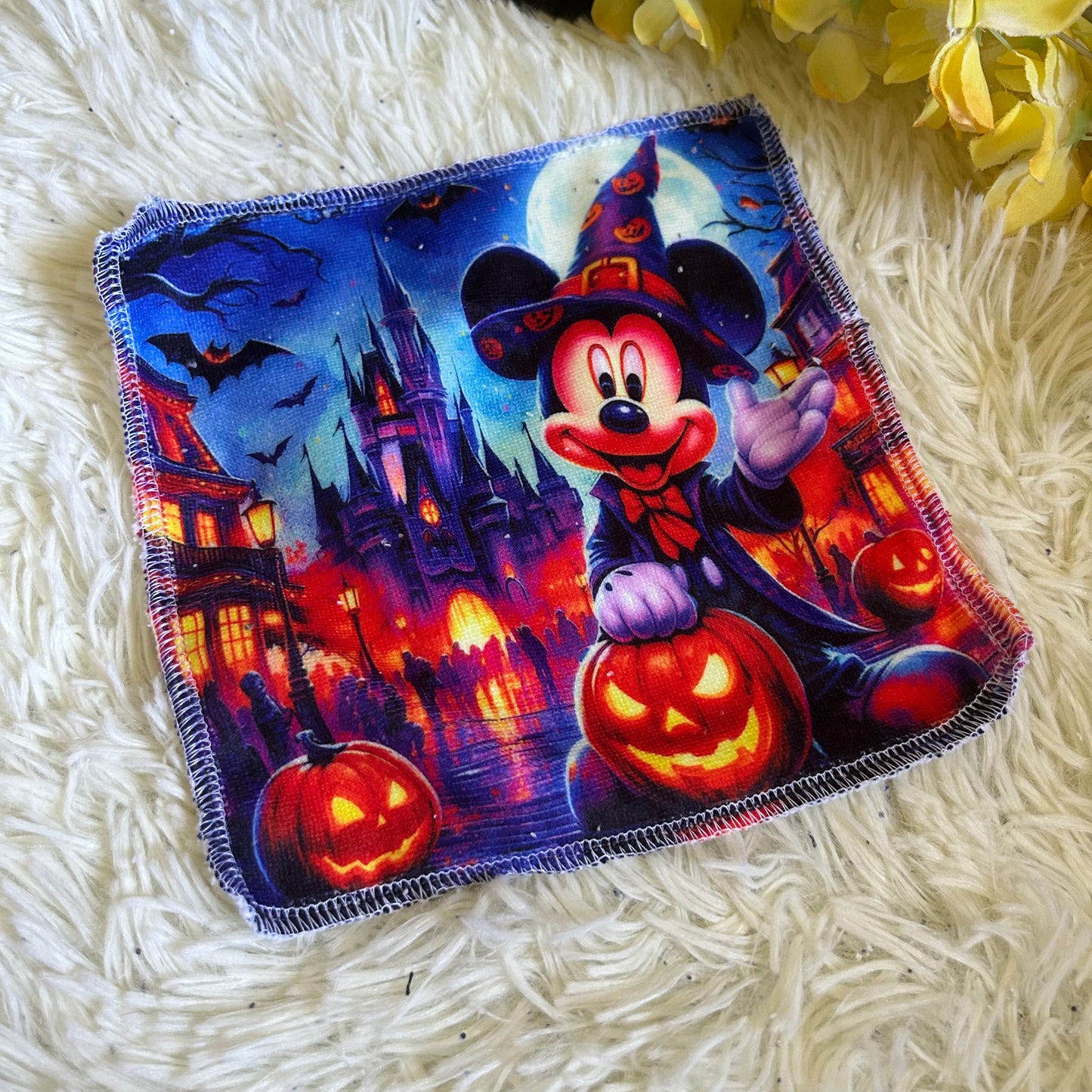 Débarbouillette personnage Halloween
