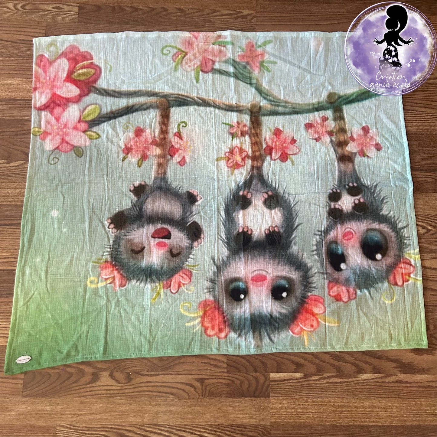 Mousseline de coton opossum