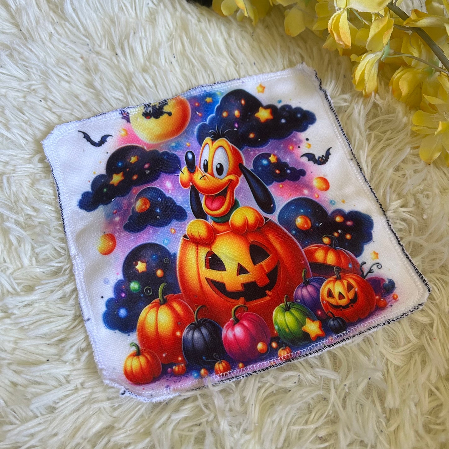 Débarbouillette personnage Halloween