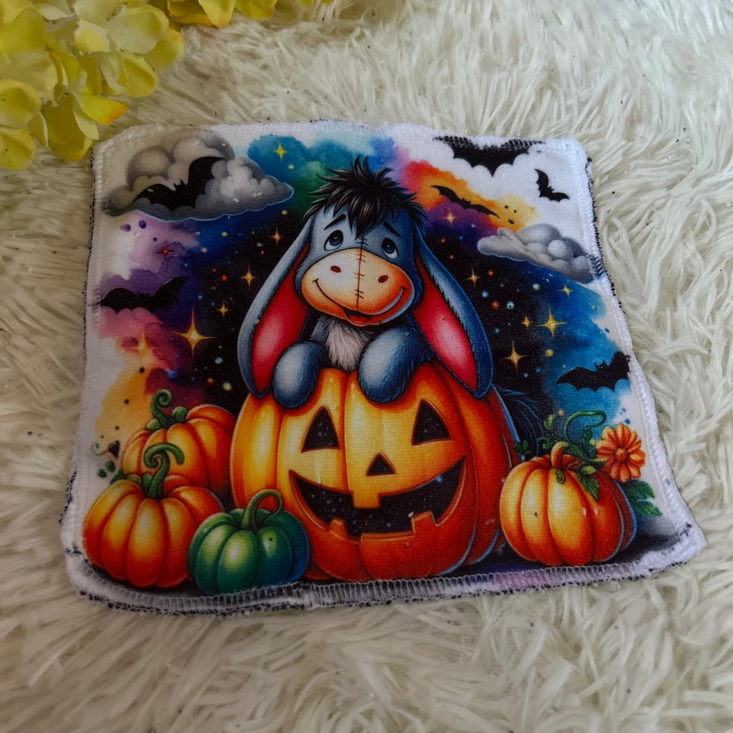 Débarbouillette personnage Halloween
