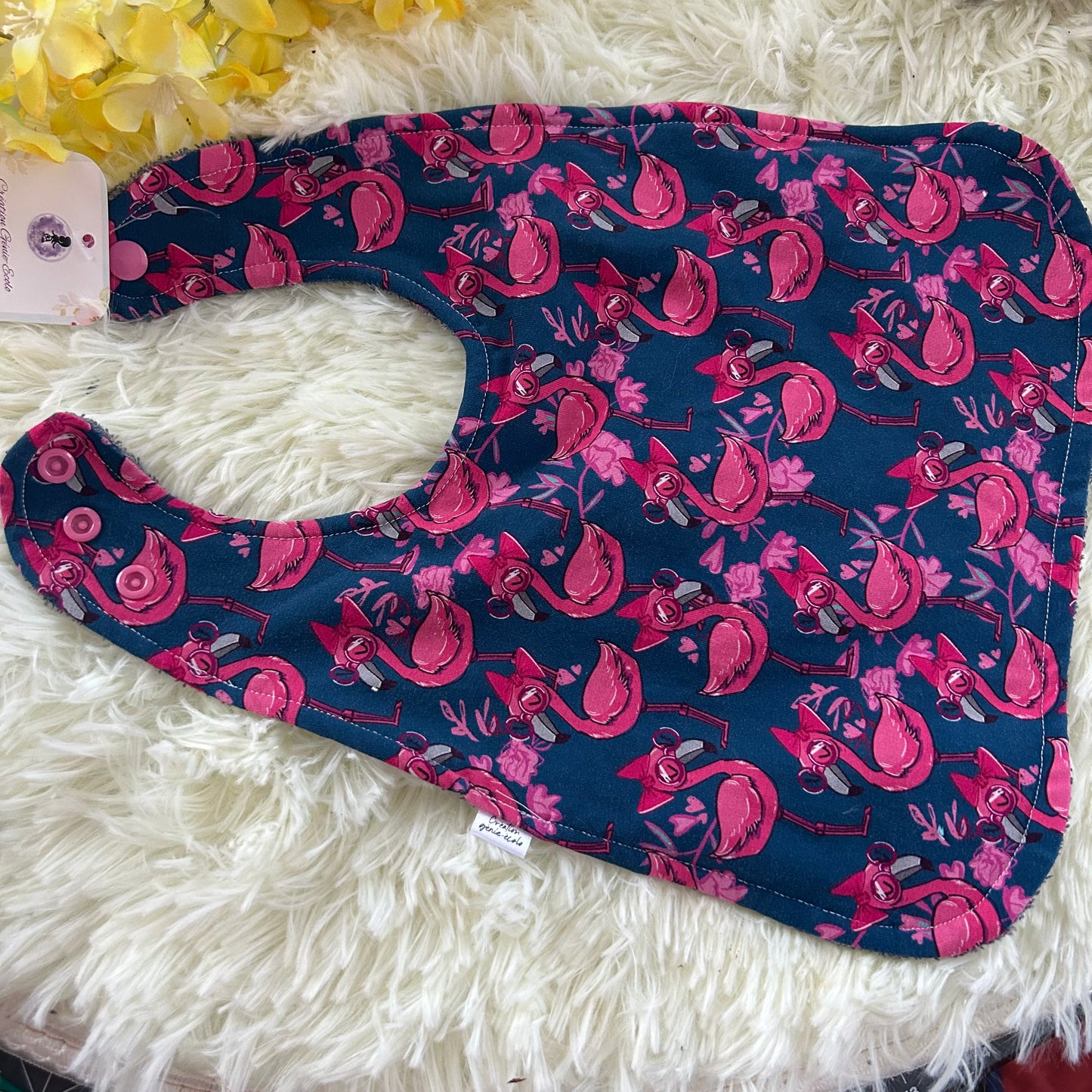 Bavette 6-36 mois flamant