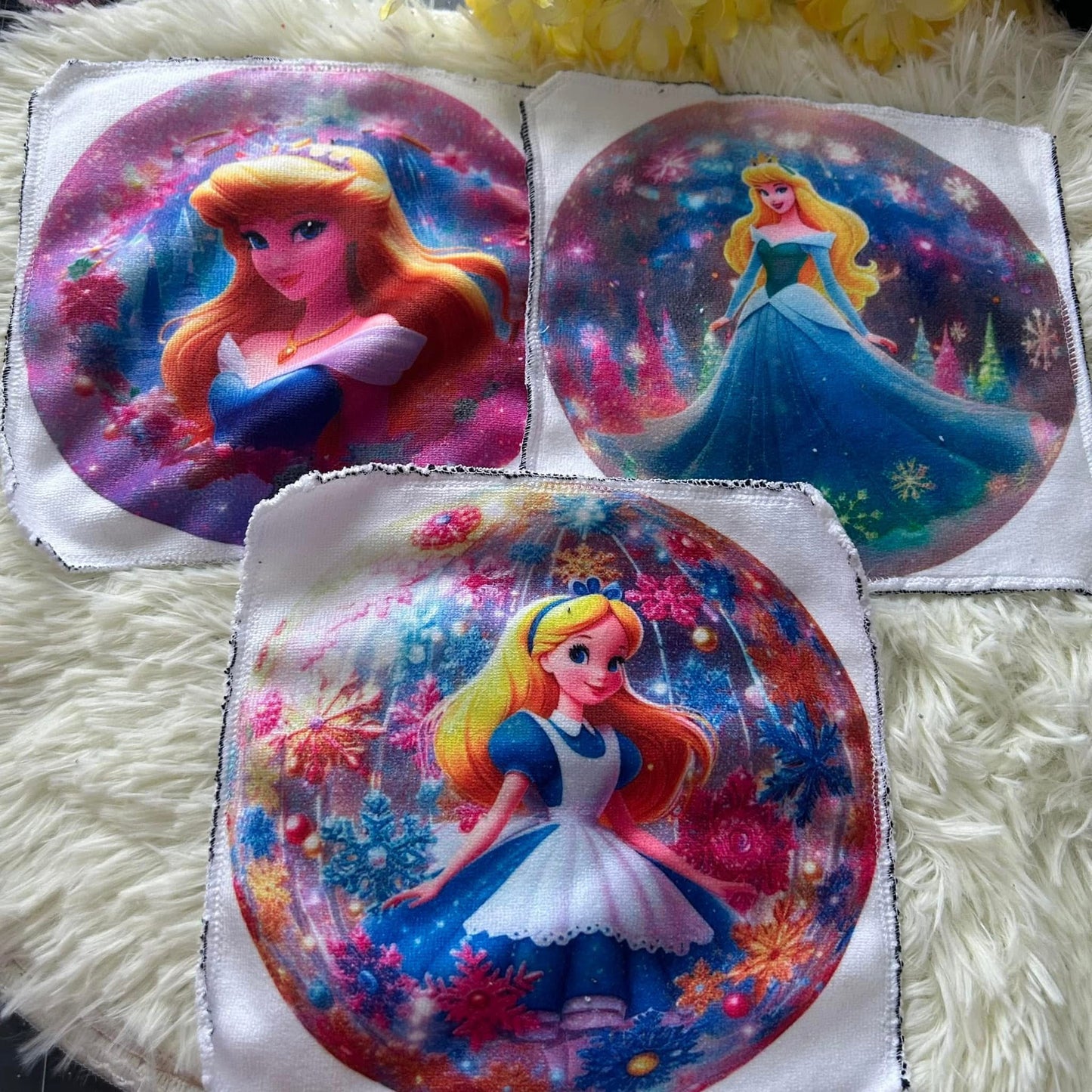 Débarbouillette princesse Noel