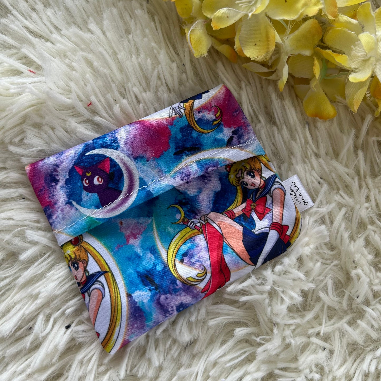 Pochette pour serviette fille de la lune