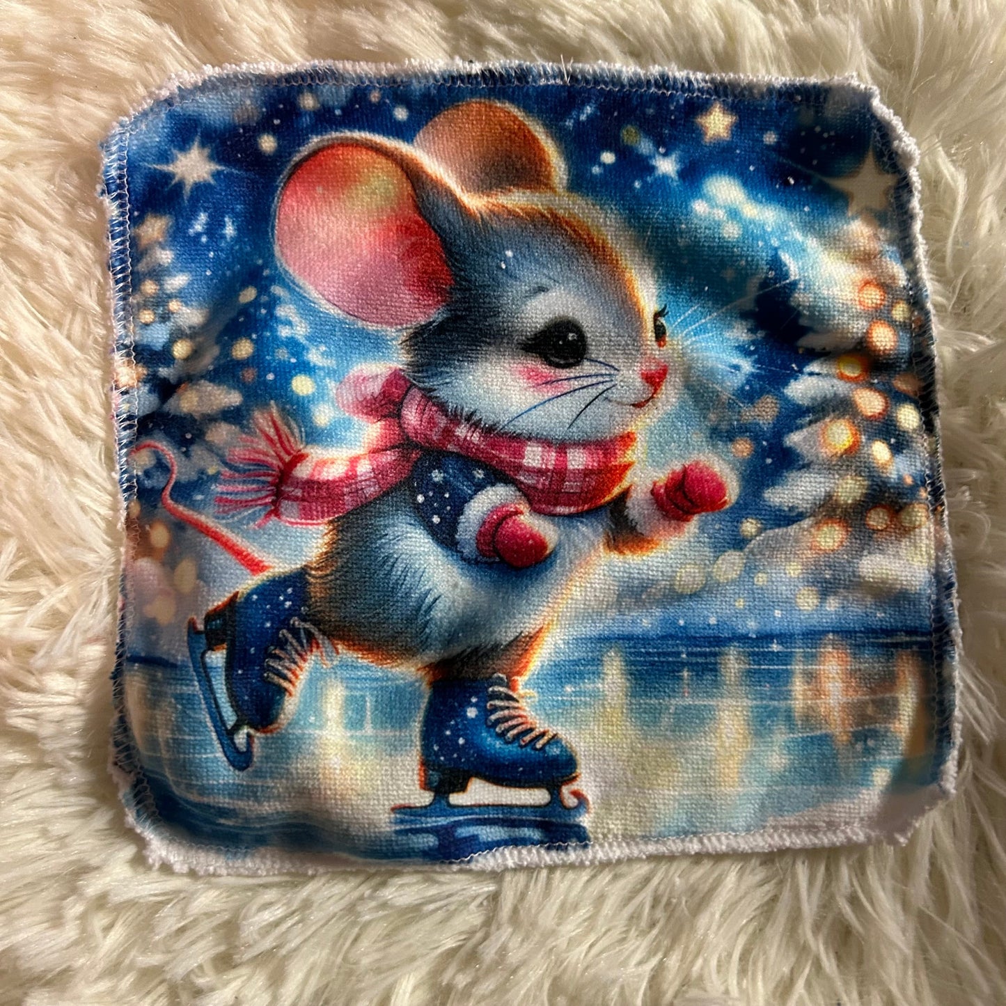Débarbouillette animaux hivers