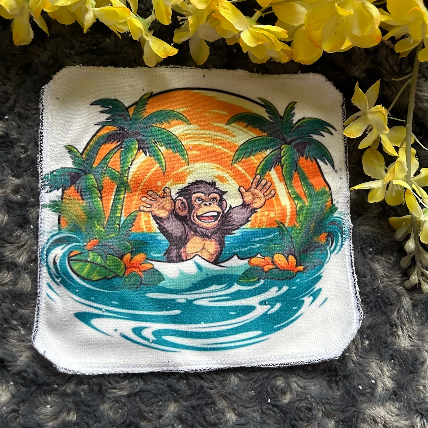 Débarbouillette singe