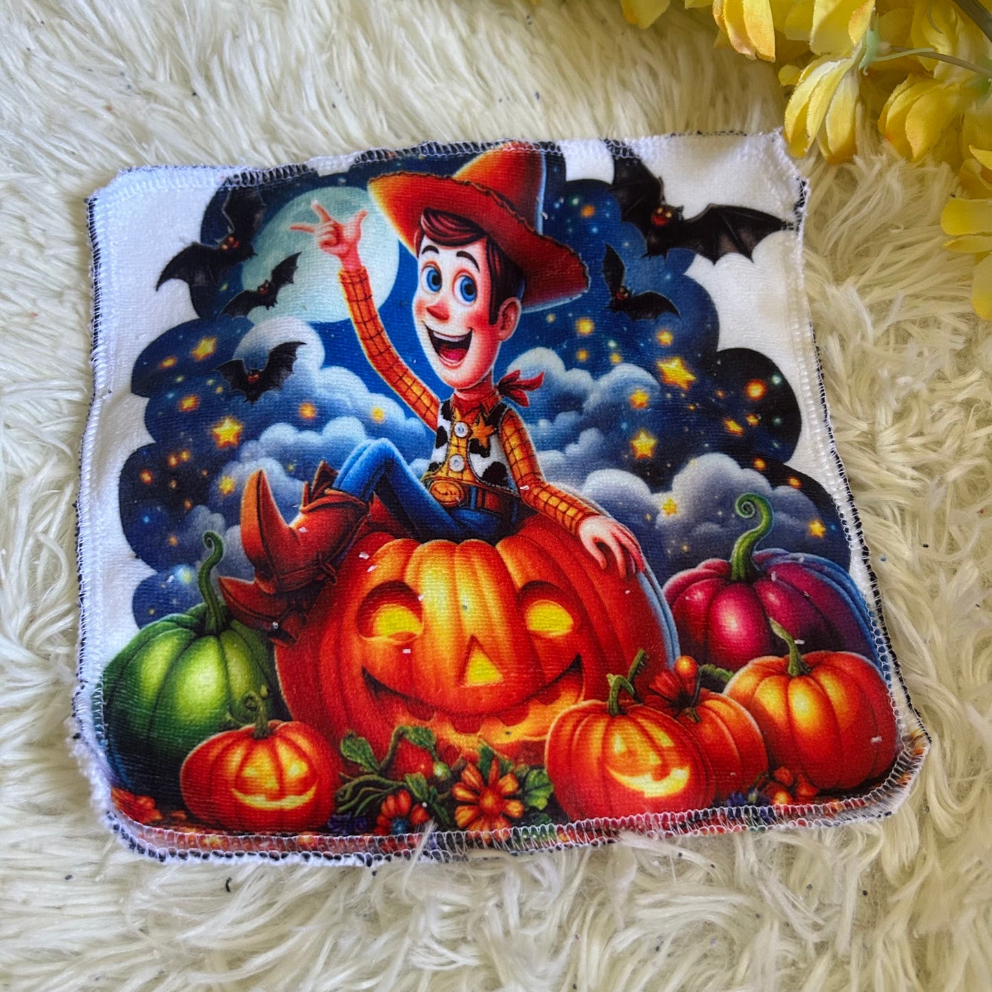 Débarbouillette personnage Halloween