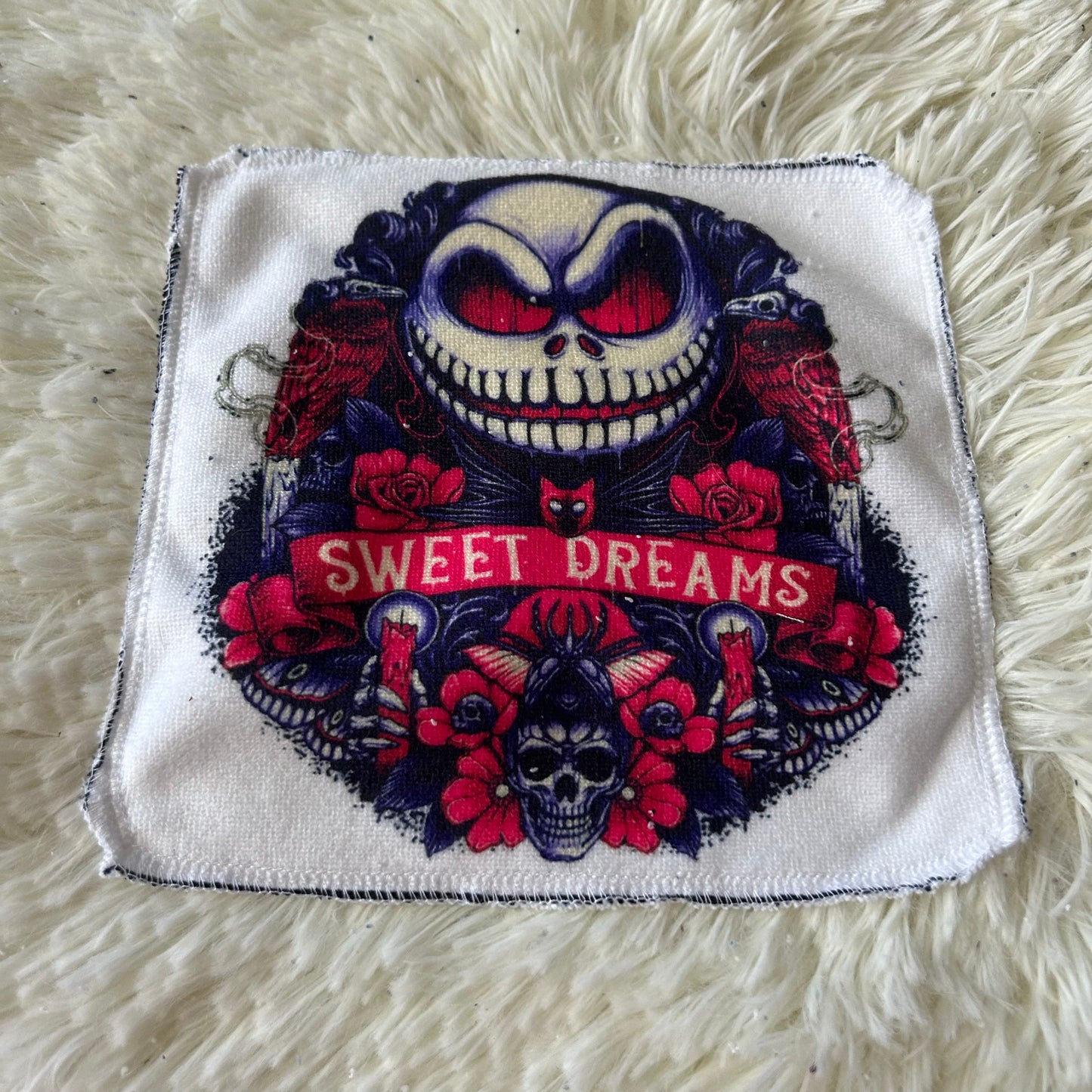 Debarbouillette squelette halloween