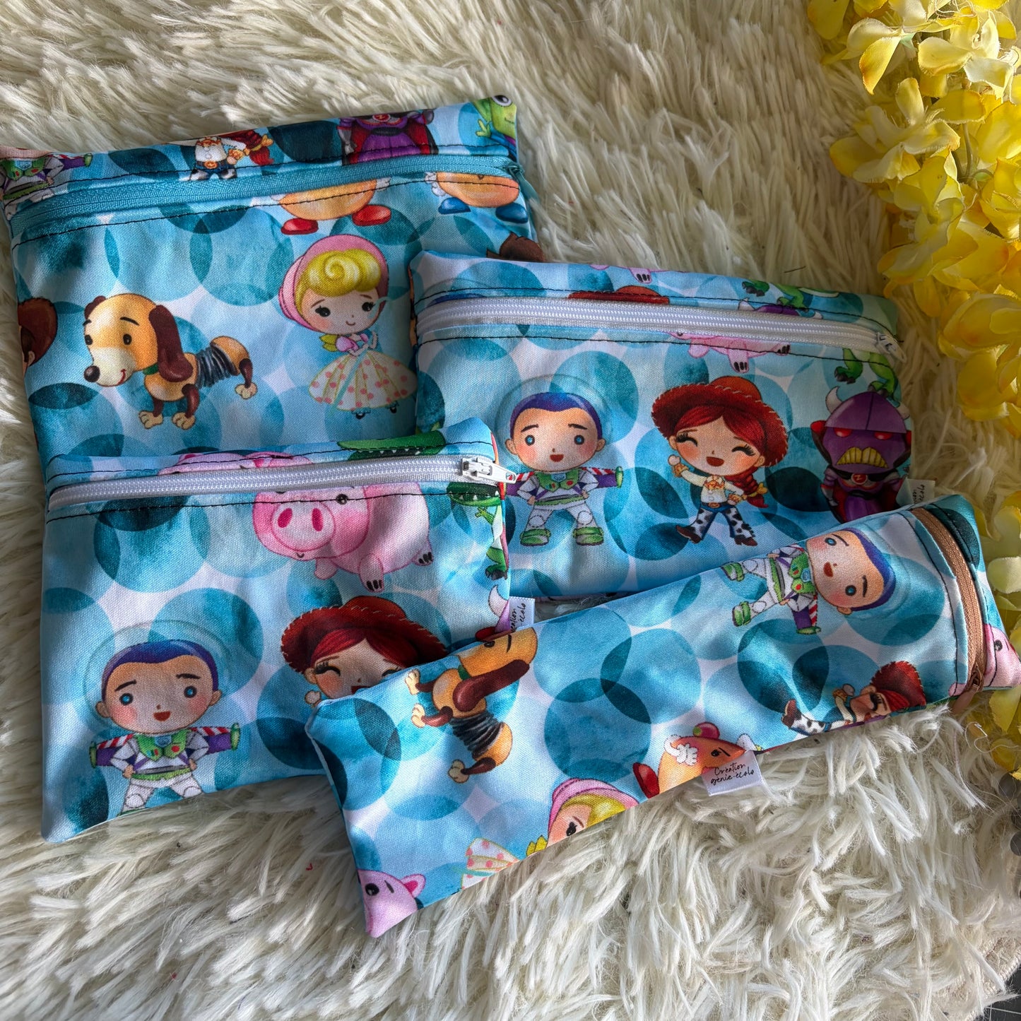 Kit sac à sandwich/collation/ustencile jouet