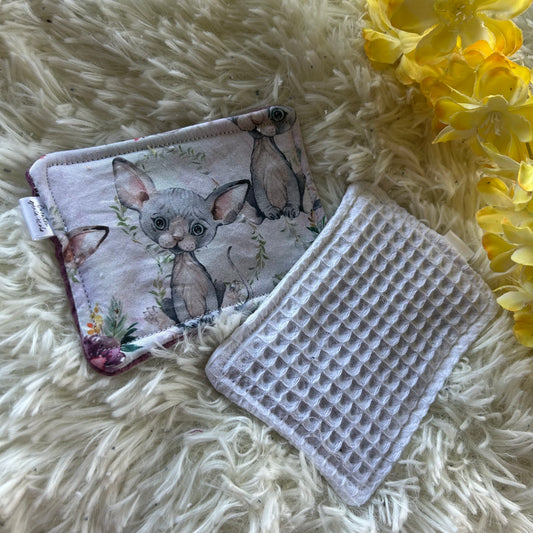 Éponge à vaisselle réutilisable chat